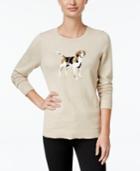Charter Club Dog Graphic Sweater, Only At Macy's