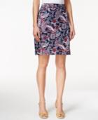 Charter Club Paisley-print Skort, Only At Macy's