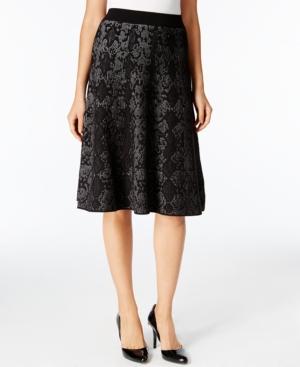 Calvin Klein Snake-print A-line Skirt