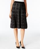 Calvin Klein Snake-print A-line Skirt