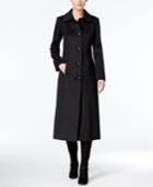 Anne Klein Club Collar Maxi Wool-cashmere Blend Coat