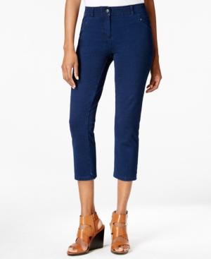 Style & Co. Denim Capri Pants, Galaxy Wash, Only At Macy's