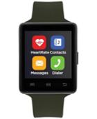 Itouch Unisex Air 2 Olive Silicone Strap Bluetooth Smart Watch 45mm
