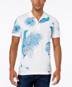 Hugo Boss Green Men's Paule Abstract Floral-print Polo