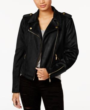 Jou Jou Juniors' Faux-suede Moto Jacket