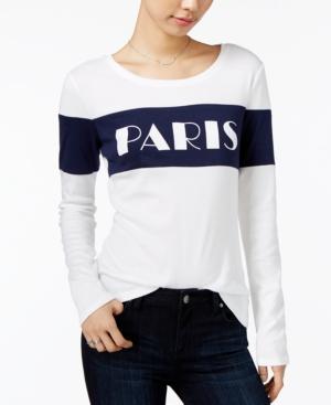 Maison Jules Colorblocked Graphic Top, Only At Macy's