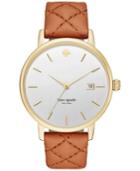 Kate Spade New York Women's Metro Grand Luggage Leather Strap Watch 38mm Ksw1161