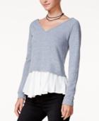 Chelsea Sky V-neck Layered-look Top, Only At Macy's