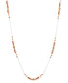 Inc International Concepts Gold-tone Tube Beaded Long Length Necklace, Only At Macy's
