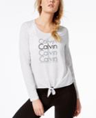 Calvin Klein Performance Long-sleeve Cropped T-shirt