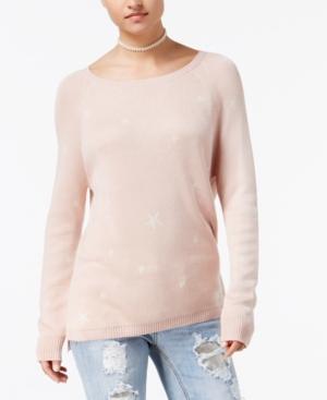 Ultra Flirt Juniors' Star-print Sweater