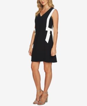 Cece Sleeveless Bow-trim Shift Dress