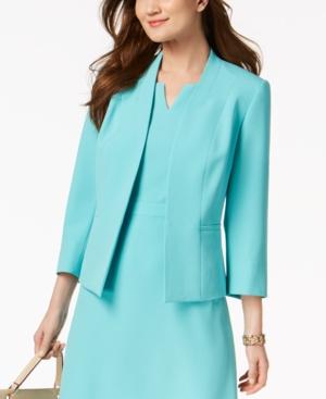 Kasper Crepe 3/4-sleeve Jacket