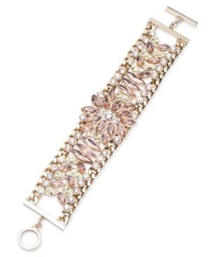 Givenchy Gold-tone Jonquil-color Crystal Bracelet