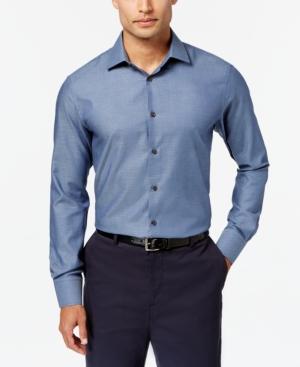 Tallia Men's Slim-fit Tonal Mini Dot-print Dress Shirt