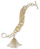 Inc International Concepts Gold-tone Multi-ring & Chain Tassel Toggle Bracelet, Created For Macy's