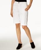 Style & Co Side-stripe Bermuda Shorts, Created For Macy's