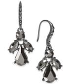 I.n.c. Hematite-tone Stone & Crystal Drop Earrings, Created For Macy's