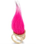 Betsey Johnson Xox Dreamworks Trolls Faux-fur Ring, Only At Macy's