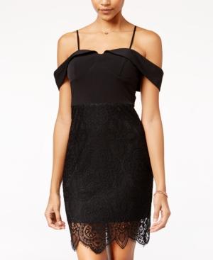Trixxi Cold-shoulder Sheath Dress