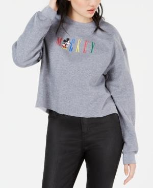 Modern Lux Juniors' Mickey Cropped Sweatshirt