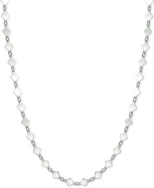 Giani Bernini Textured Diagonal Square Choker Necklace In Sterling Silver, Only At Macy's