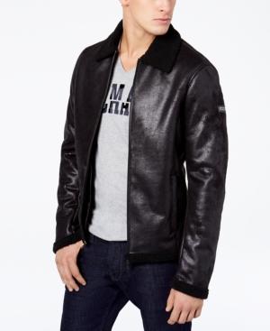 Armani Exchange Men's Faux-shearling Full-zip Jacket