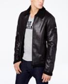 Armani Exchange Men's Faux-shearling Full-zip Jacket