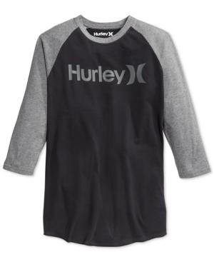Hurley Logo Colorblocked Baseball T-shirt