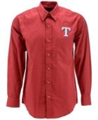 Antigua Men's Long-sleeve Texas Rangers Button-down Shirt