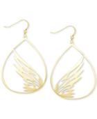 Simone I. Smith Butterfly Teardrop Drop Earrings In 18k Gold Over Sterling Silver