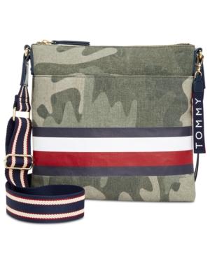 Tommy Hilfiger Carmel Camo Canvas Small Crossbody