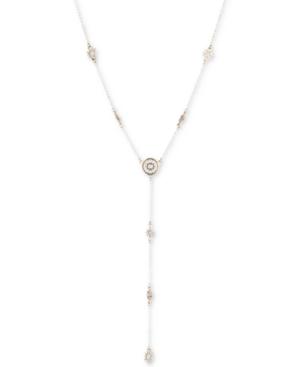 Marchesa Gold-tone Starburst Disc Lariat Necklace