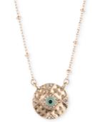 Lonna & Lilly Gold-tone Pave Evil Eye Pendant Necklace, 16 + 3 Extender, Created For Macy's