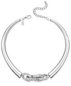 Inc International Concepts Silver-tone Crystal Link Collar Necklace, Only At Macy's