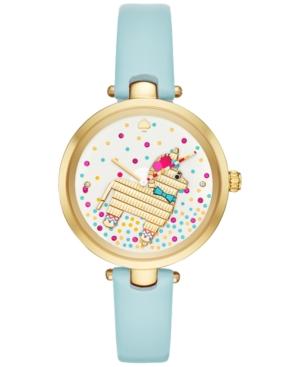 Kate Spade New York Women's Holland Light Blue Leather Strap Watch 34mm