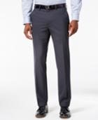 Kenneth Cole Reaction Men's Blue Checked Slim-fit Dress Pants