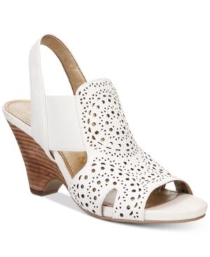 Anne Klein Grandp Slingback Perforated Dress Sandals