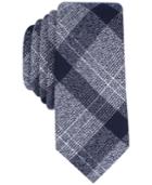 Bar Iii Men's Tammenga Plaid Skinny Tie, Created For Macy's
