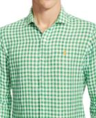 Polo Ralph Lauren Men's Men's Long Sleeve Gingham Linen Estate Shirt