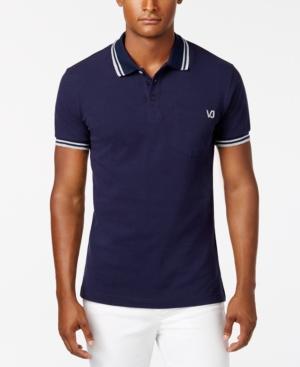 Versace Men's Embroidered Tiger Logo Polo Shirt