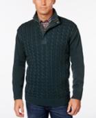Weatherproof Men's Big And Tall Cable Knit Sweater, Only At Macy's