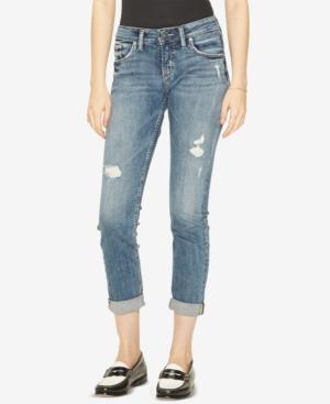 Silver Jeans Co. Sam Ripped Boyfriend Jeans, Created For Macy's
