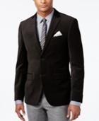 Alfani Men's Slim-fit Geo Velvet Black Sport Coat, Only At Macy's