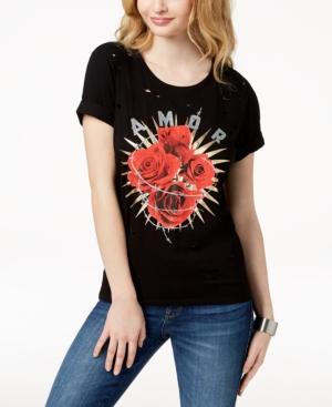 Guess Roses Graphic-print T-shirt