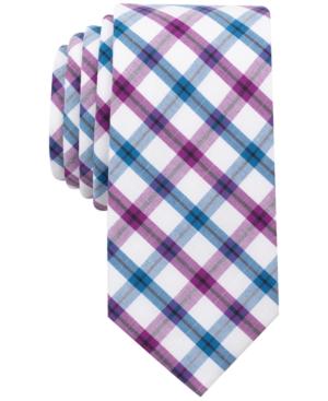 Bar Iii Men's Milli Plaid Slim Tie, Only At Macy's