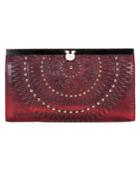 Patricia Nash Distressed Red Cauchy Wallet