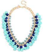 M. Haskell For Inc International Concepts Gold-tone Stone & Pom-pom Statement Necklace, Only At Macy's
