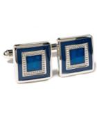 Geoffrey Beene Colored Square Cufflinks