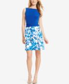 American Living Floral-print Sateen Skirt Dress